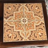 Trundle table in teak and stoneware, g-plan 1960