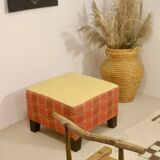 Kenzo square fabric pouf, Lelievre edition. Ref Patou