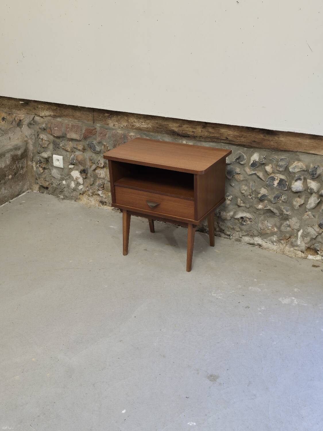 Scandinavian 1960s teak bedside table