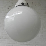 Glass globe pendant light