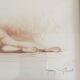 Eaux Forte à la sanguine signed Jean Vyboud 'Woman lying naked'