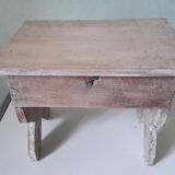 Former bench with storage box