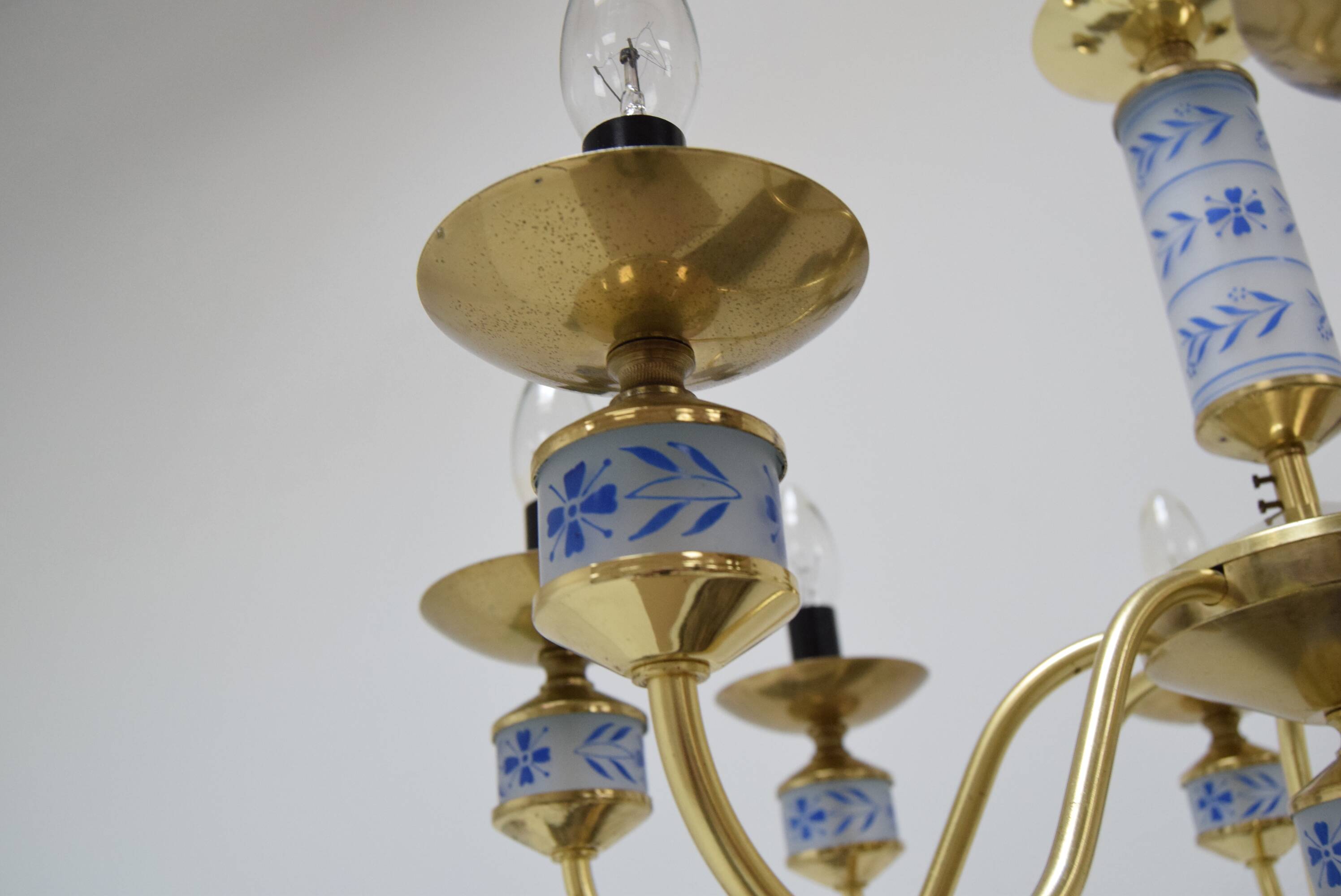 Mid-century Chandelier by Kamenicky Senov, Czechoslovakia, 1970's.