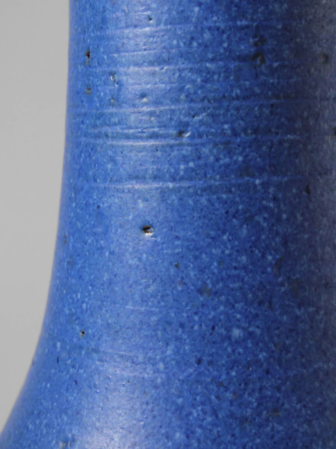 Ninnie Forsgren Blue Ceramics Vase, 1960s, Sweden