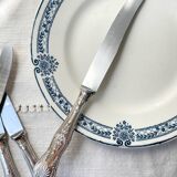 10 Vintage Rocaille Style Metal Knives