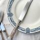 10 Vintage Rocaille Style Metal Knives