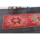 Vintage Turkish Hand-Knotted Wool Cotton Red Runner Rug 88x299