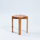 Tabouret en pin, à la manière de Rainer Daumiller