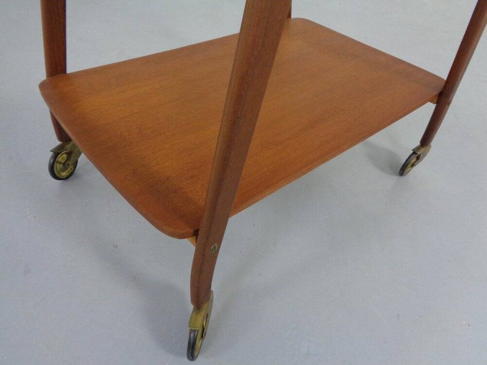 Danish Organic Teak Tea Cart, 1960s