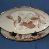 Pair of ravines Gien foliage decoration