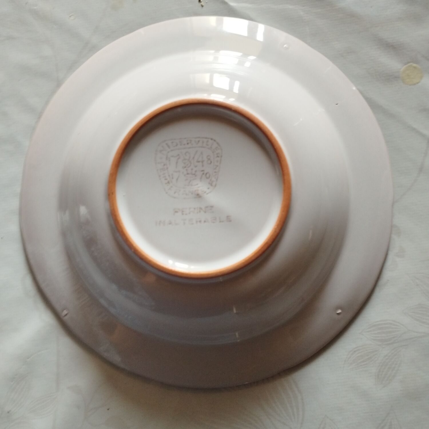 Set of 4 hollow plates Niderviller