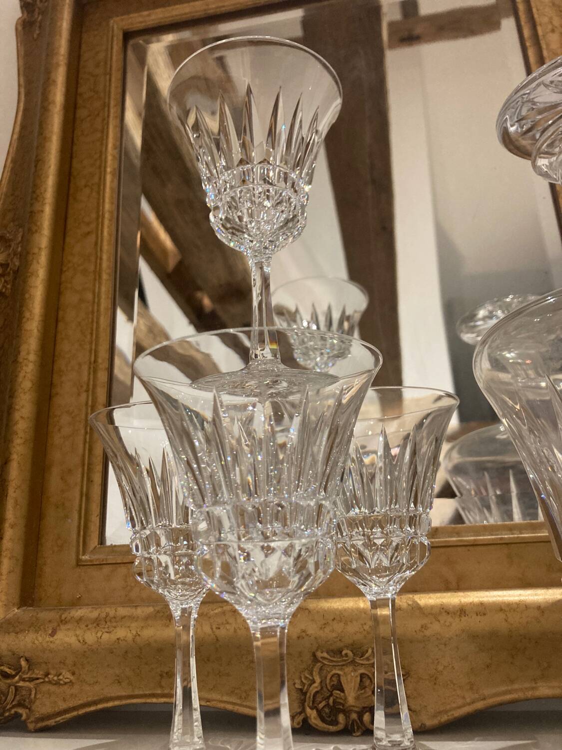 4 Villeroy & Boch crystal stemmed glasses