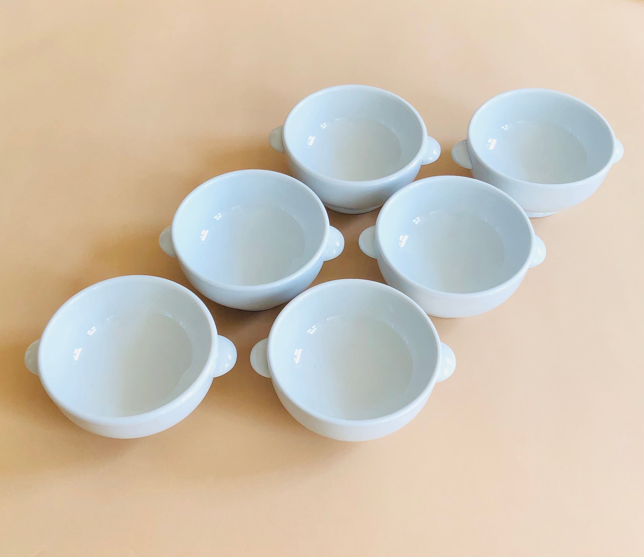 Ensemble de 6 bols en porcelaine Tradition CNP France