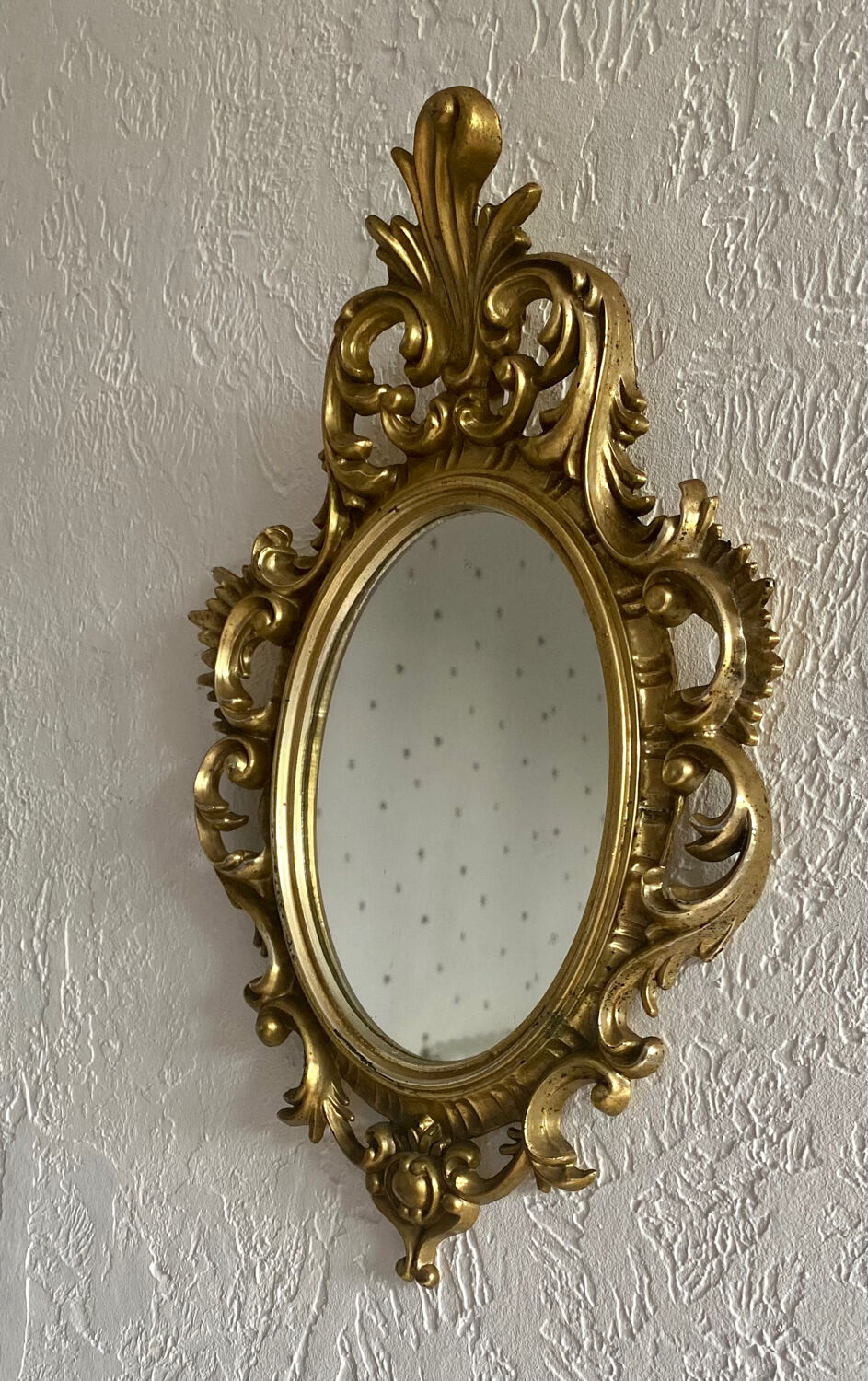 Old Baroque Frame Mirror, Roberta Wood