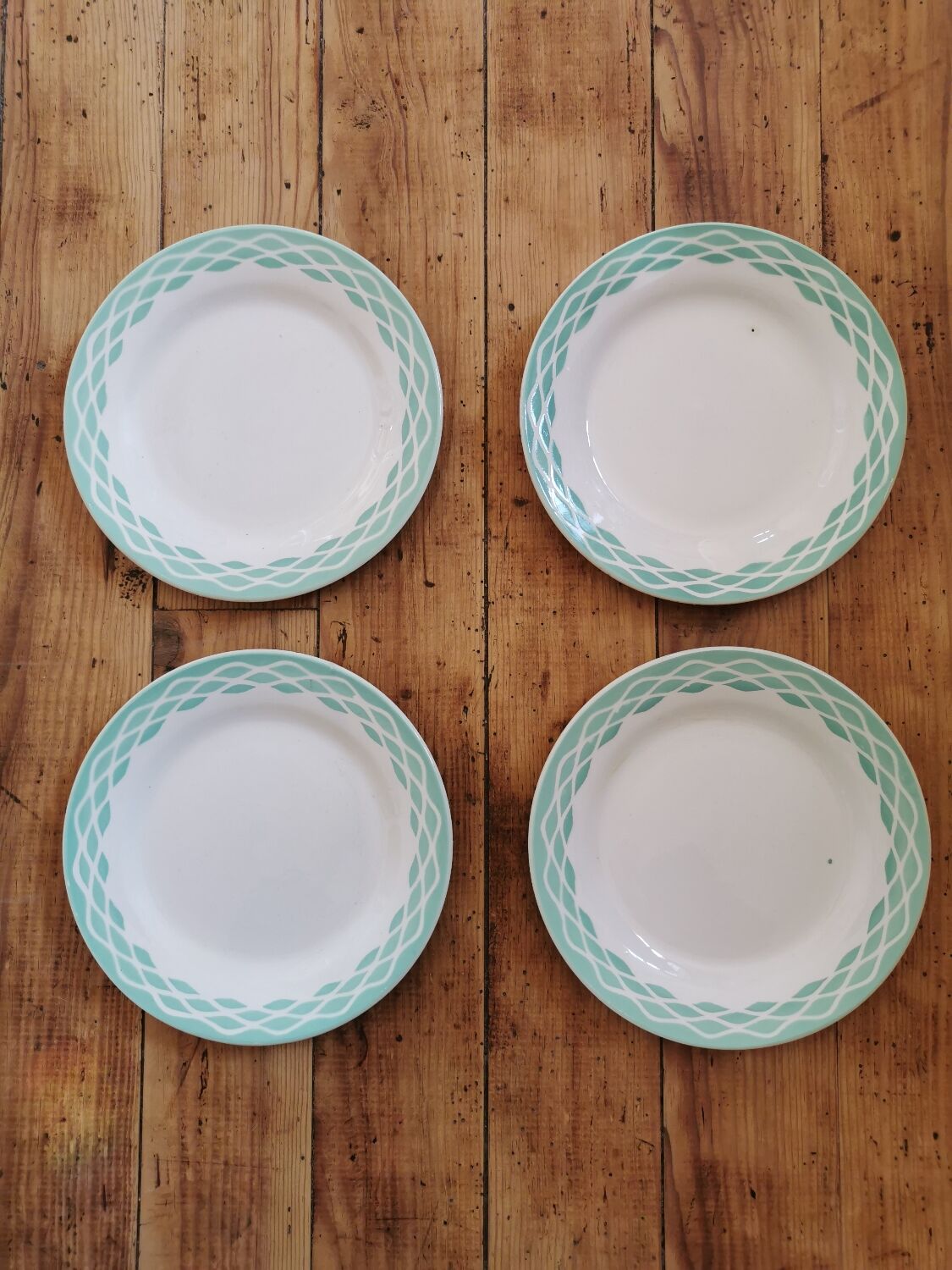 Vintage dessert plates Digoin Lola