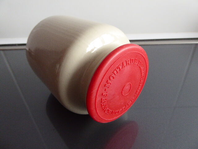 Ancient jar of mustard sandies from Meaux Pommery