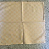 Duo of towels tea towels 37 x 40 damask orange melon