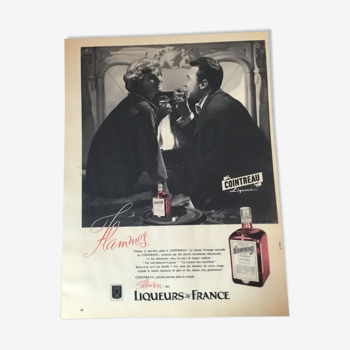 Vintage advertising to frame Cointreau