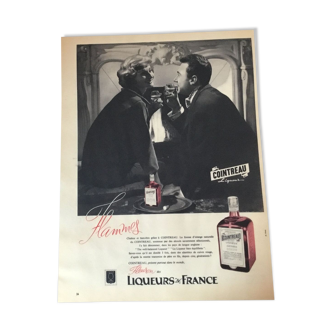 Vintage advertising to frame Cointreau