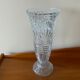 Chiseled glass vase