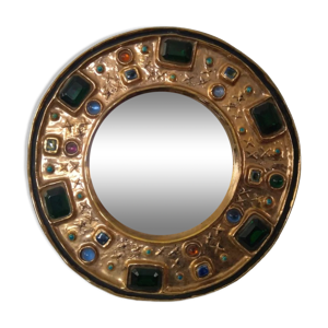 miroir vintage 1960 céramique