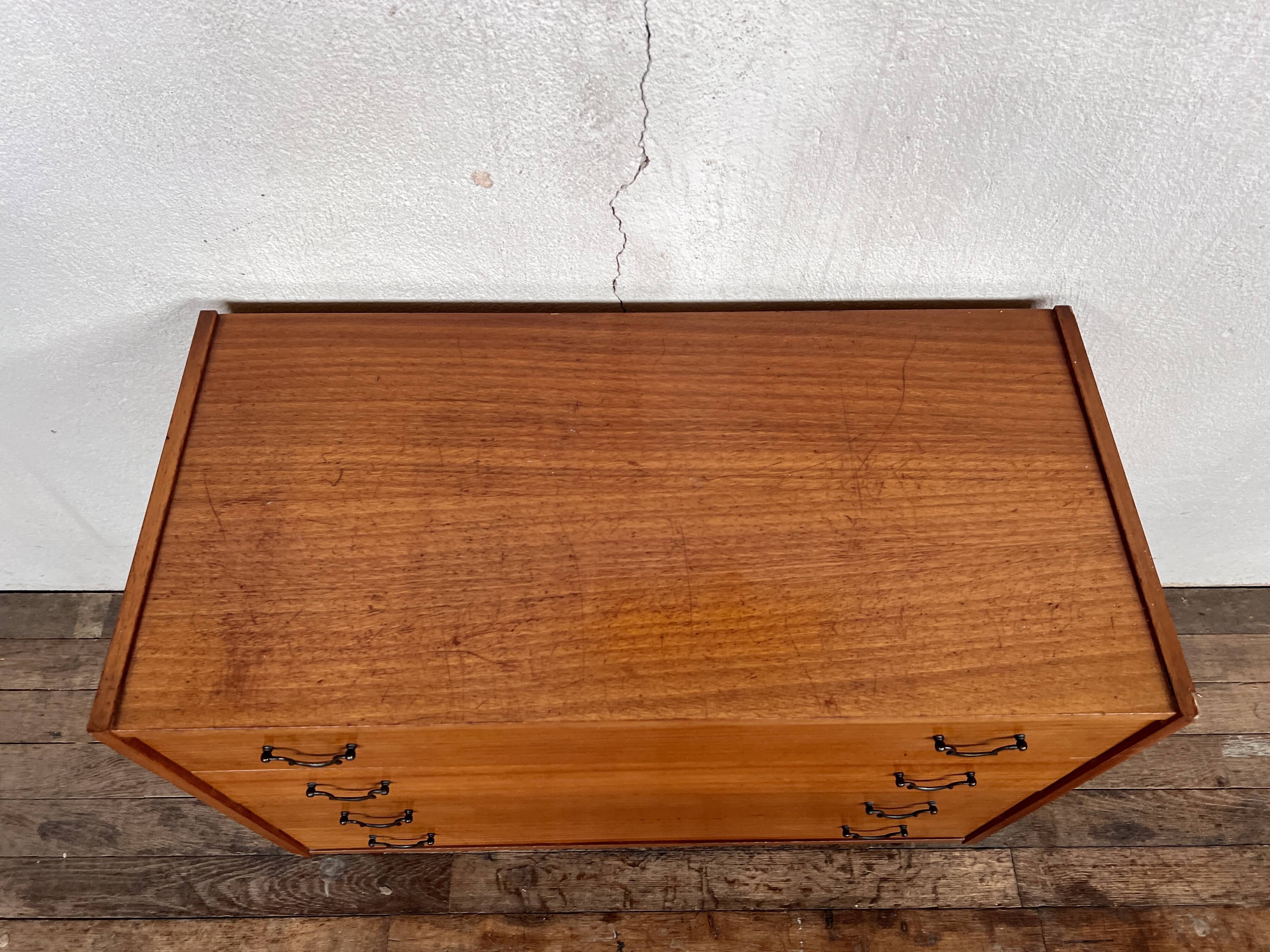 Vintage teak chest of drawers