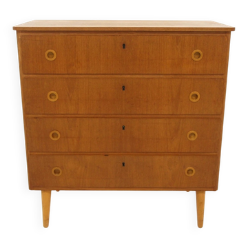 Scandinavian teak chest of drawers, Sweden, 1960