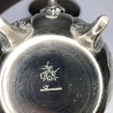 Vintage silver metal teapot from the 1930s