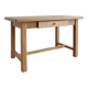 Old farmhouse table in solid oak with a drawer.