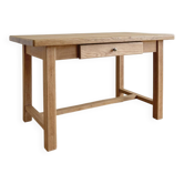 Ancienne table de ferme en chêne massif avec tiroir