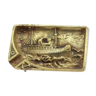 Brass boat ashtray