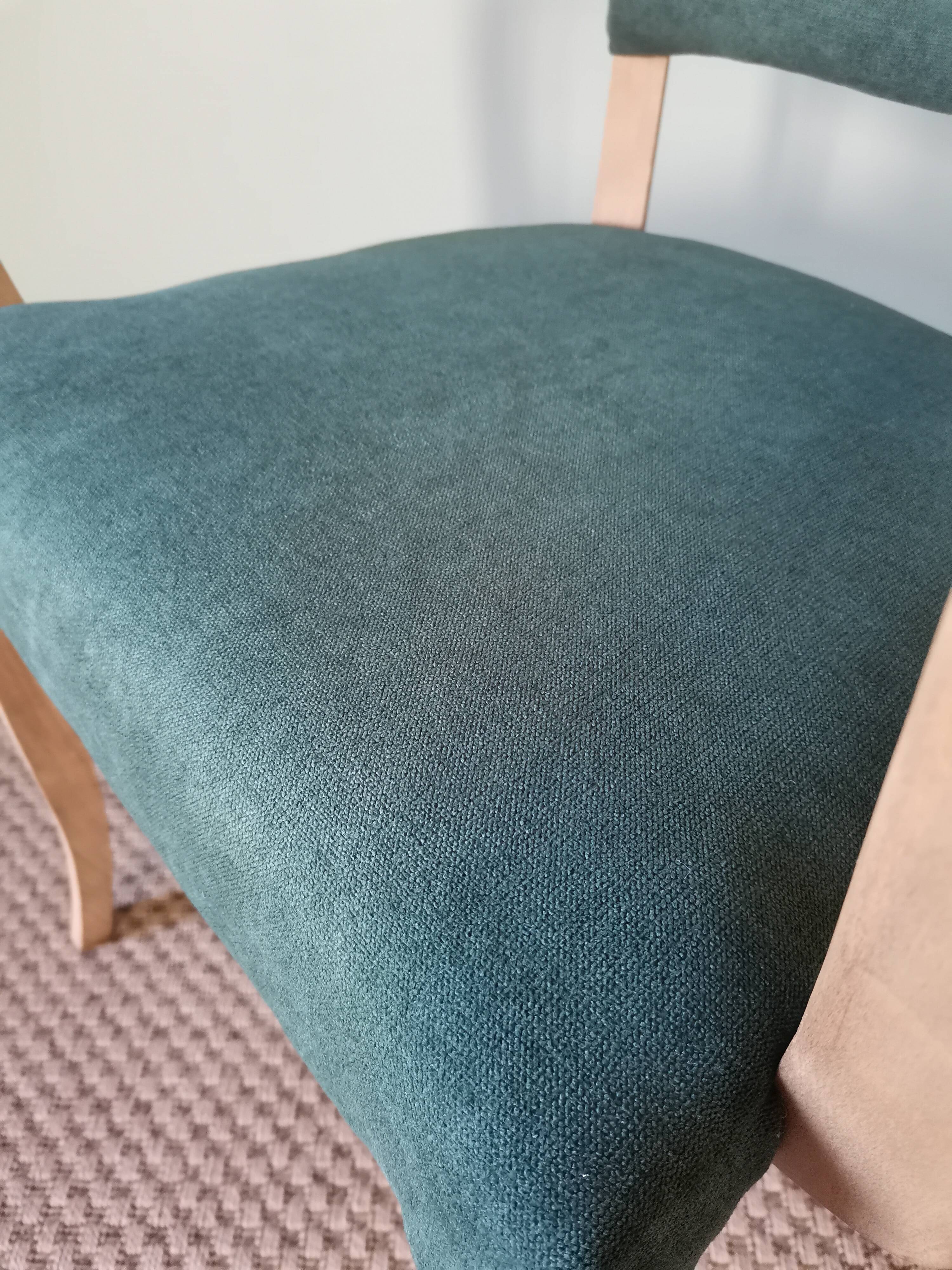 Green Art Deco bridge armchairs