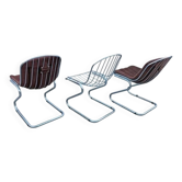 3 Gastone Rinaldi 'Sabrina' Chairs for Rima – Italy, 1970s