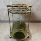 Brass serving trolley