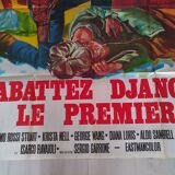 An original western folded movie poster 1971: Shoot Django the first