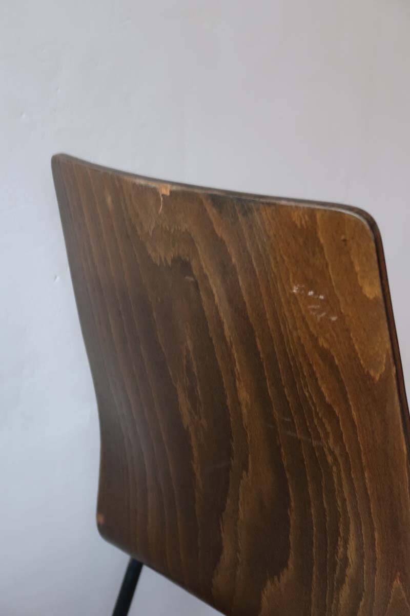 set of 10 vintage stackable chairs