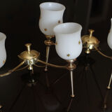 Pair of brass applique Maison Lunel