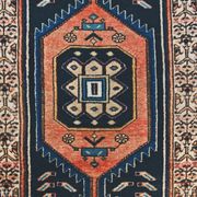 Vintage Anatolian runner rug in wool from the 1950s.