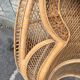 Vintage rattan headboard from the 1970s