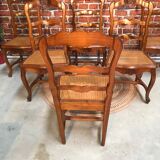 Lot 6 canned chairs