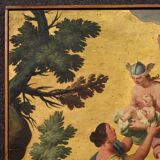 18th century Italian panel painting, Hermes entrusts Dionysus to the nymphs