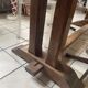 Solid wood farmhouse table
