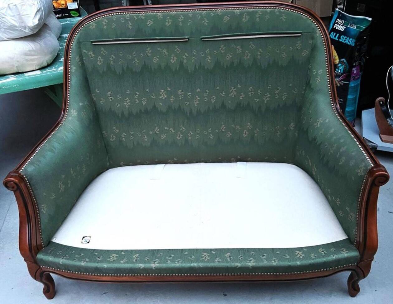 Louis XV style two-seater sofa bench