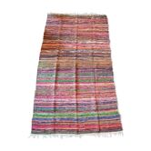 Tapis en coton tissé multicolore 137x250cm