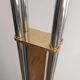 Floor lamp in chrome, brass and marble