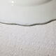 Set of 4 dessert plates in earthenware of St Amand model Regency, iron earth
