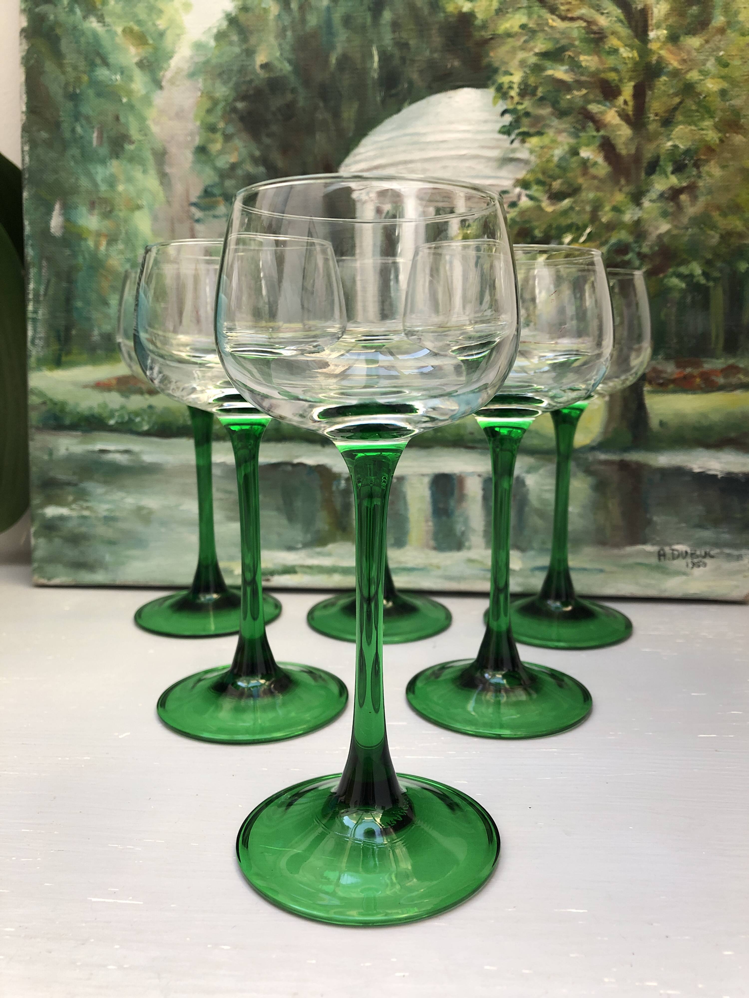 vintage alsace wine glass