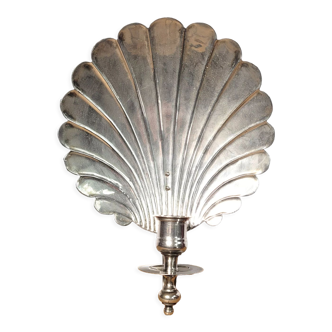 Candlestick shell in wall lamp 1950