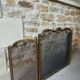 Brass fireplace screen in Louis XV style