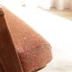 Vintage rust bronze armchair Scandinavian design 1960